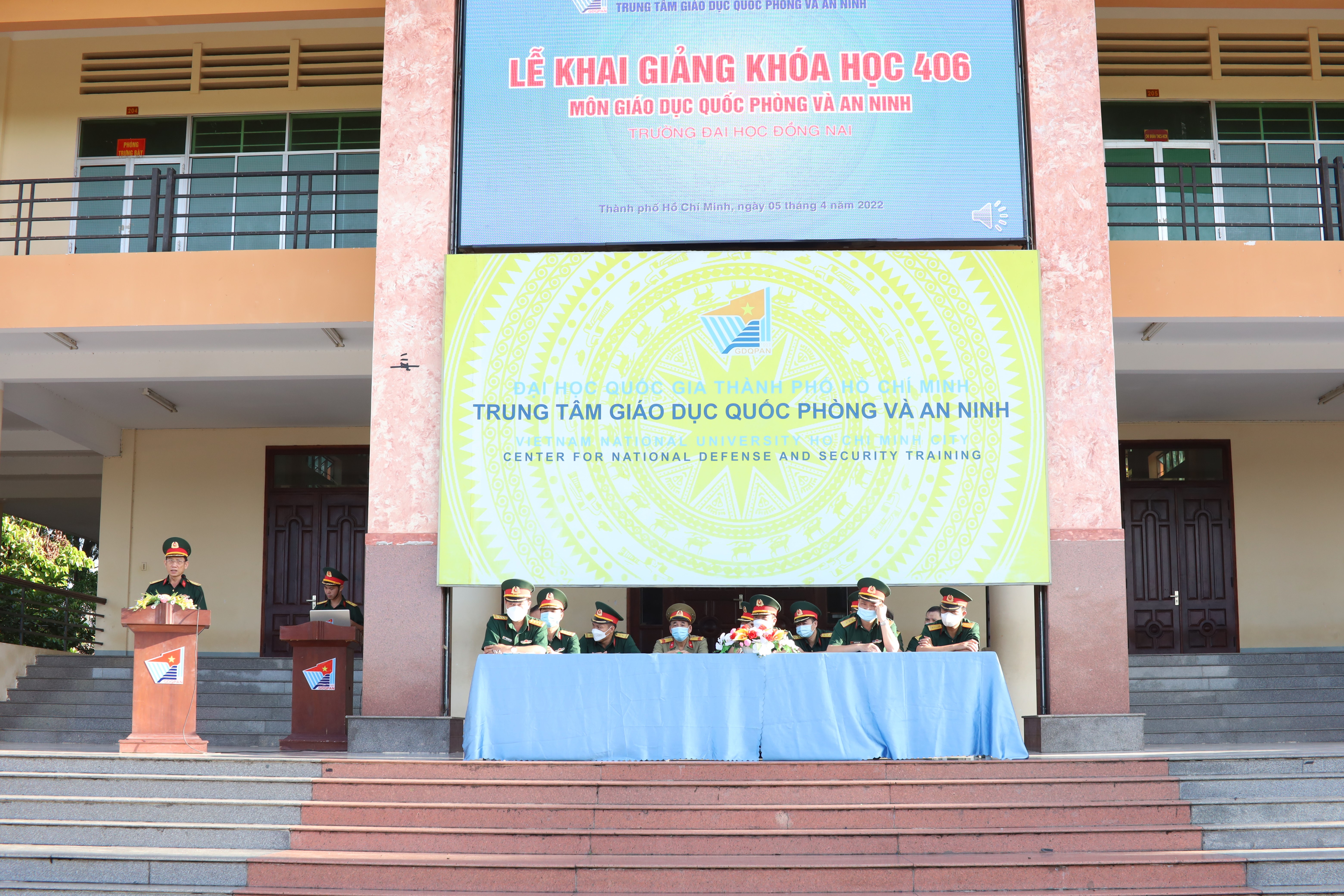 Lễ Khai giảng trực tuyến khóa học 406 GDQPAN cho sinh viên Trường Đại học Đồng Nai